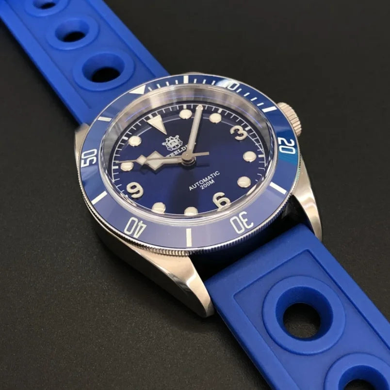 STEELDIVE Men Automatic Watch 41.1mm Diver Mechanical Wristwatch 20ATM Waterproof BGW-9 Luminous Ceramic Bezel NH35