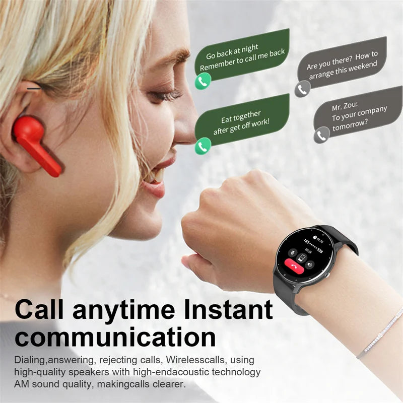 LIGE 0223 Round Smartwatch | Bluetooth Calling, Heart Rate & Fitness Tracker