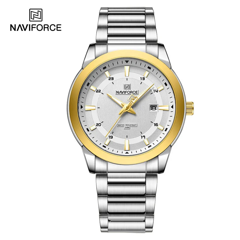 NAVIFORCE NF8029 Fashion Sport Watch | Stainless Steel | Luminous | Date Display