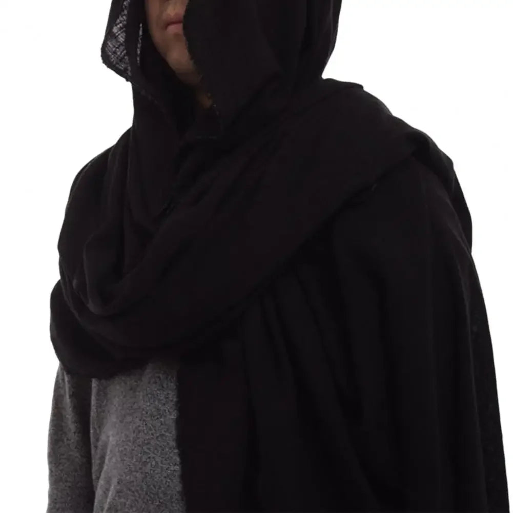 Men's Vintage Hood Cloak Scarf | Oversized Wrap & Cape