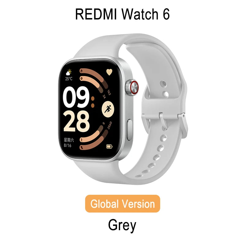 Redmi Watch 6 – 2.07" AMOLED, 550mAh Battery, GPS, 5ATM, Bluetooth Calling