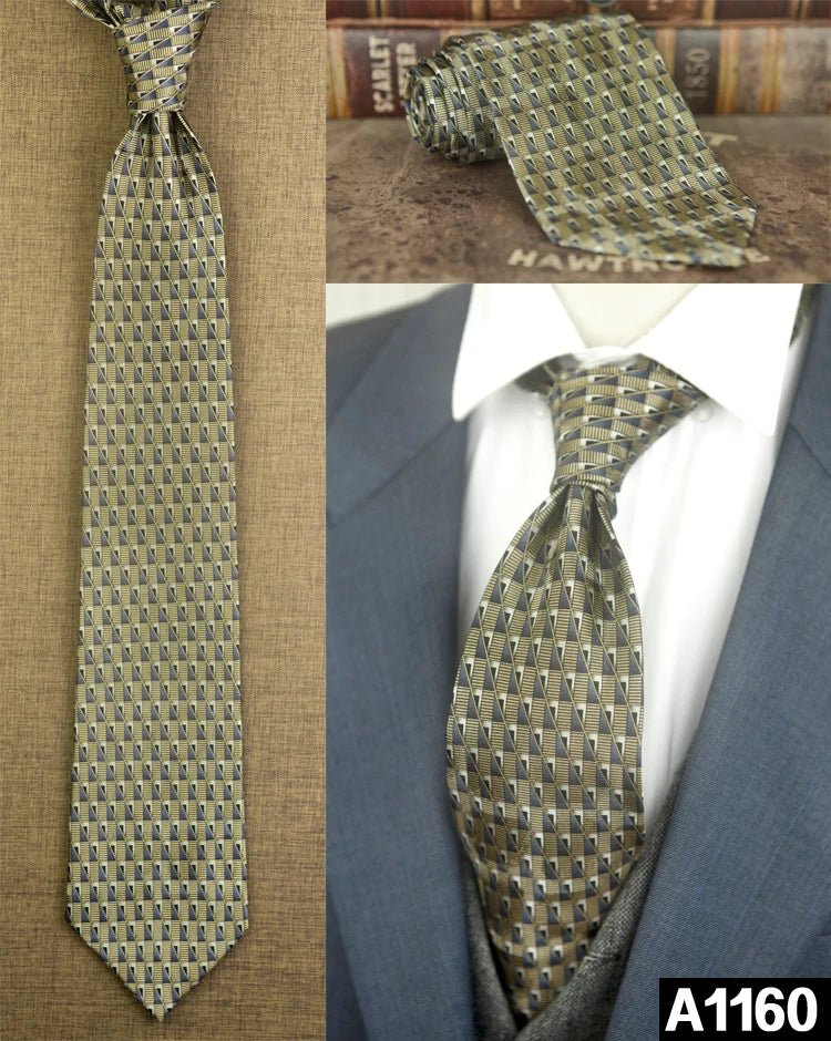 100% Silk Men's Printed Necktie – Vintage & Novelty Collection