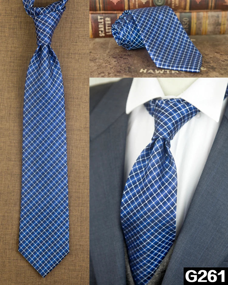 100% Silk Men's Necktie – Multi-Pattern Collection