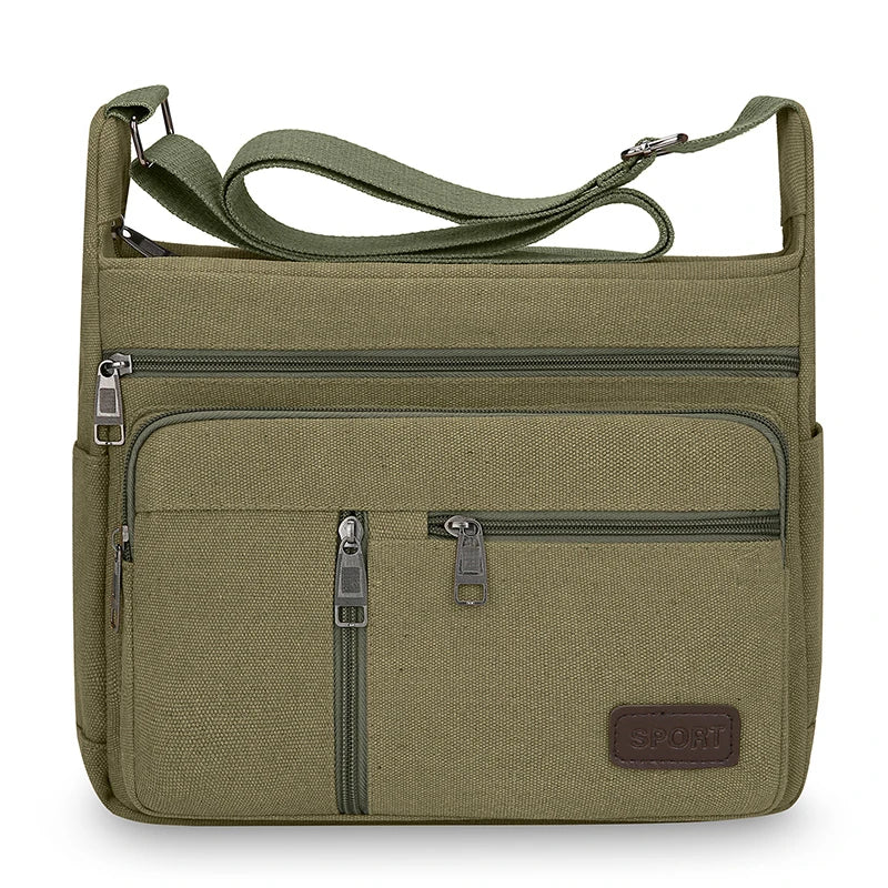 Unisex Nylon Box Crossbody & Shoulder Bag – Casual Tote Messenger for Travel & Daily Use