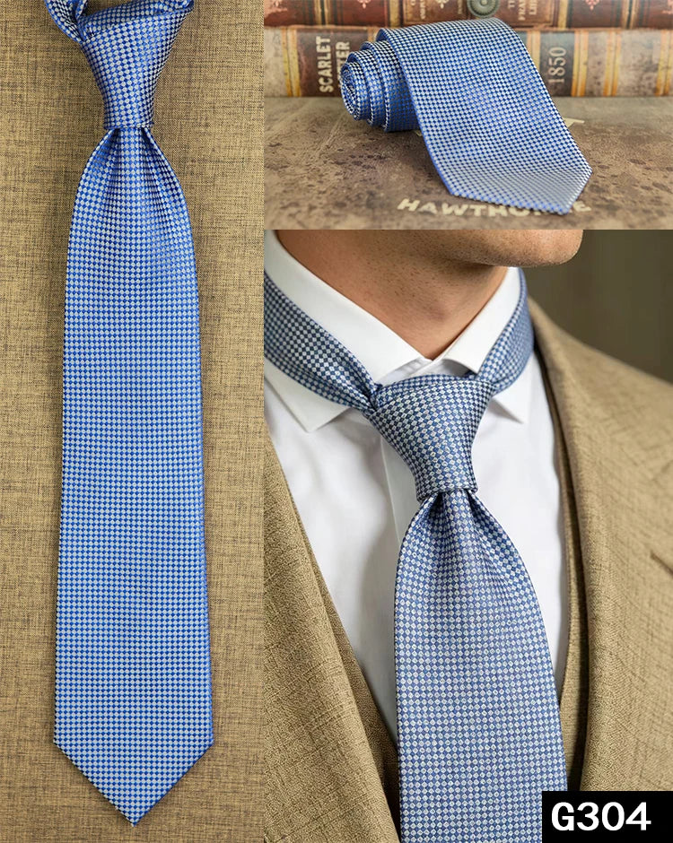 100% Silk Men's Necktie – Multi-Pattern Collection