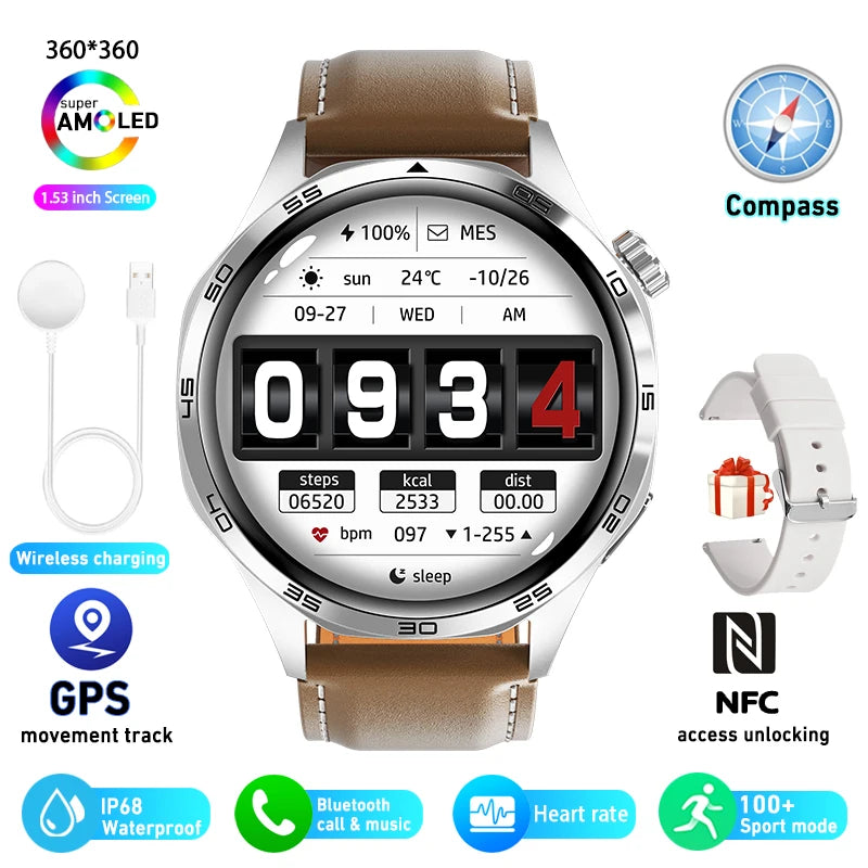 ChiBear Watch 5 Pro NFC Smartwatch | Bluetooth Calling, Heart Rate & Health Monitor