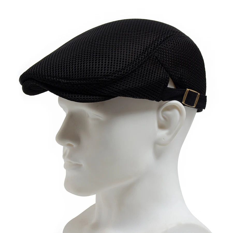 Breathable Mesh Beret — Unisex Summer Flat Cap