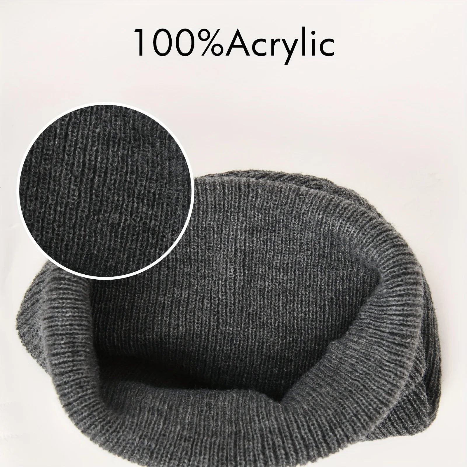 Men's Soft Knit Beanie – Windproof Skull Cap