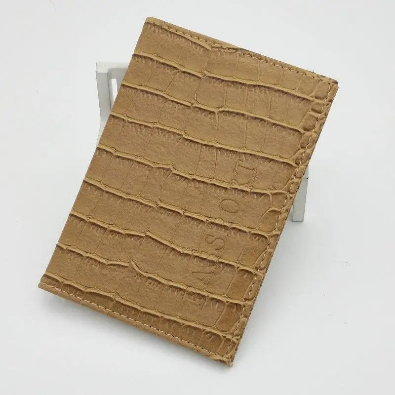 Functional Waterproof Passport Wallet in PU Leather with Extra Credit Card Slots