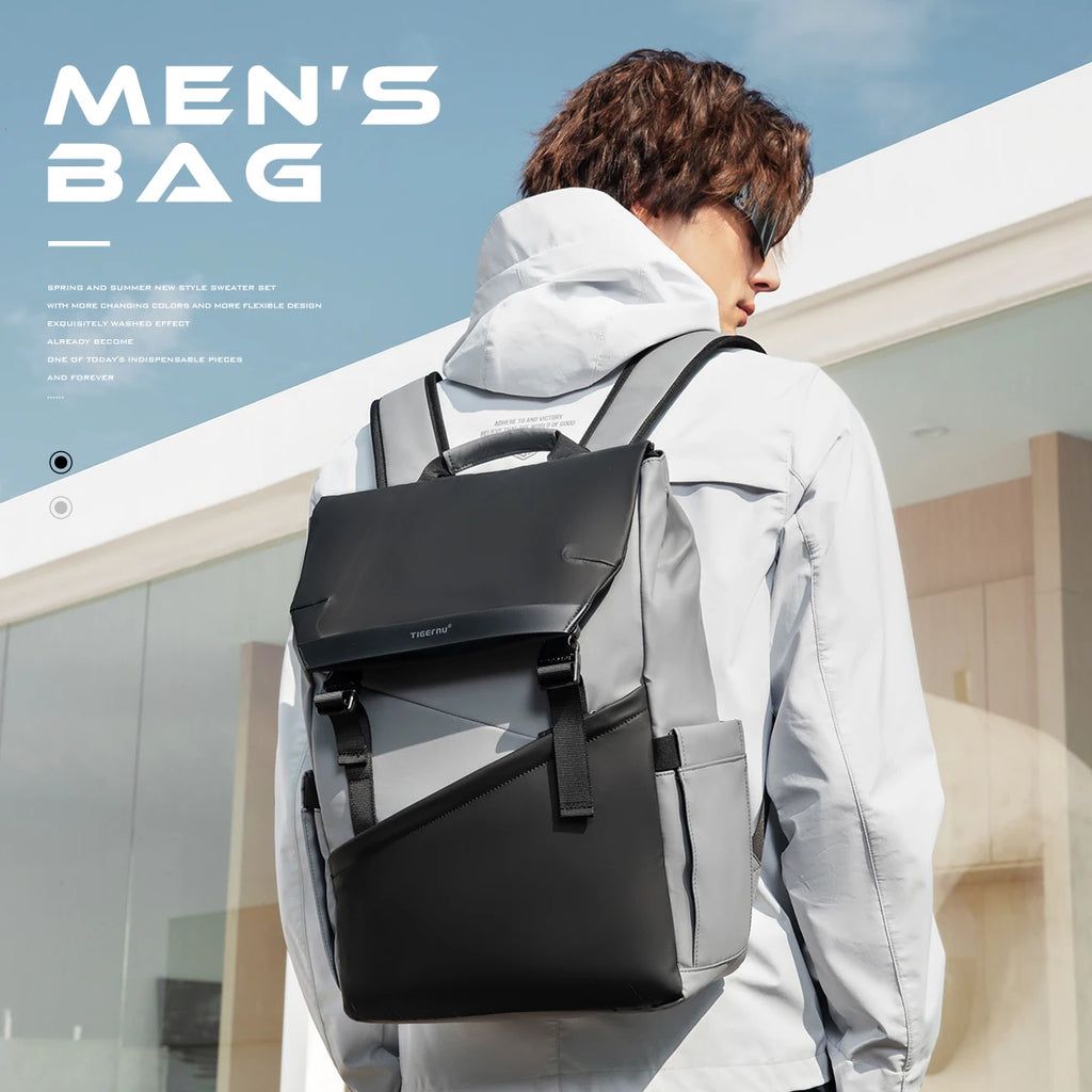 Tigernu TPU Fashion Backpack – Slim 16L, Anti-Theft, Waterproof, 15.6" Laptop