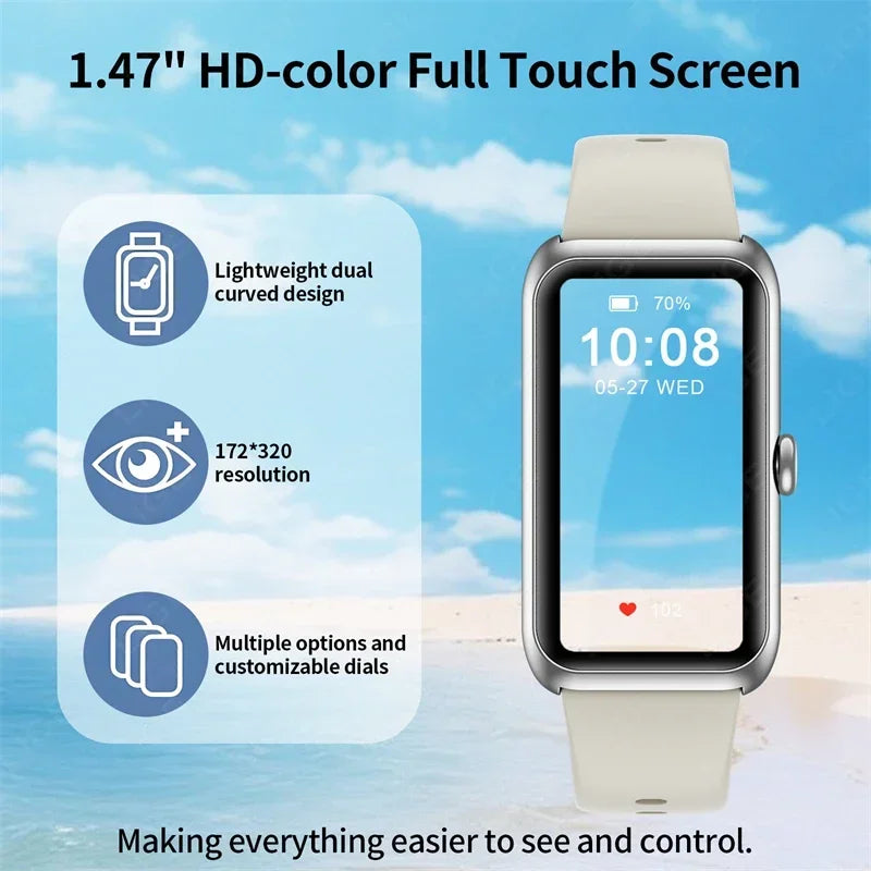 LIGE T11 Fitness Tracker Smartwatch | IP68, Bluetooth Calling, Heart Rate & Sleep Monitor