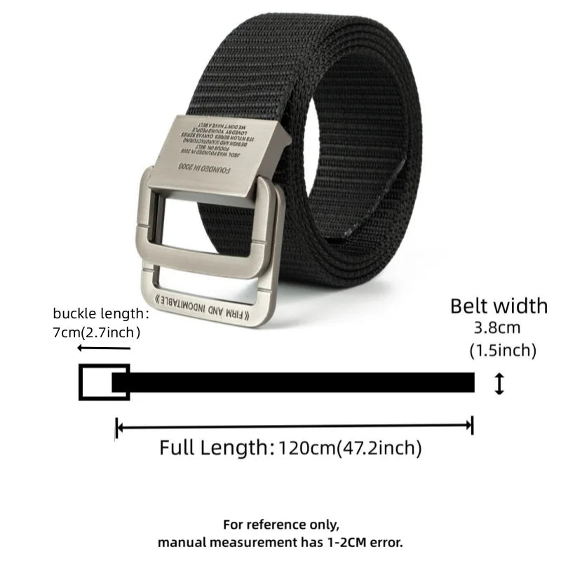 Men's Canvas Webbing Belt – Automatic Buckle, Casual & Sport