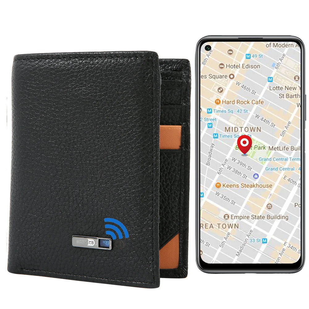 Smart Tracker Genuine Leather Men's Wallet
