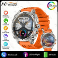 New 800mAh Battery Smart Watch Men's 1.75 inch Outdoor Sports IP68 Waterproof Watches BT Calling with LED Flashlight Smartwatch