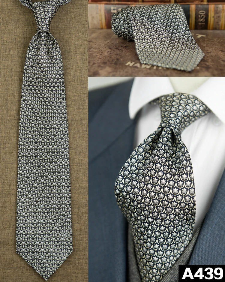 100% Silk Men's Printed Necktie – Vintage & Novelty Collection