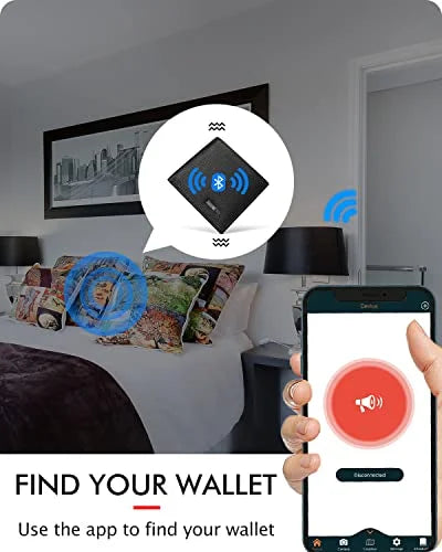 Smart Tracker Genuine Leather Bifold Wallet