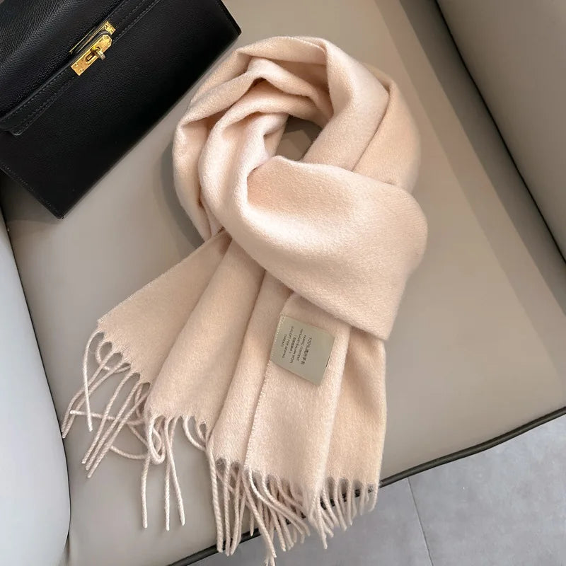 Men's Wool Scarf – Solid Colour, 28 Options