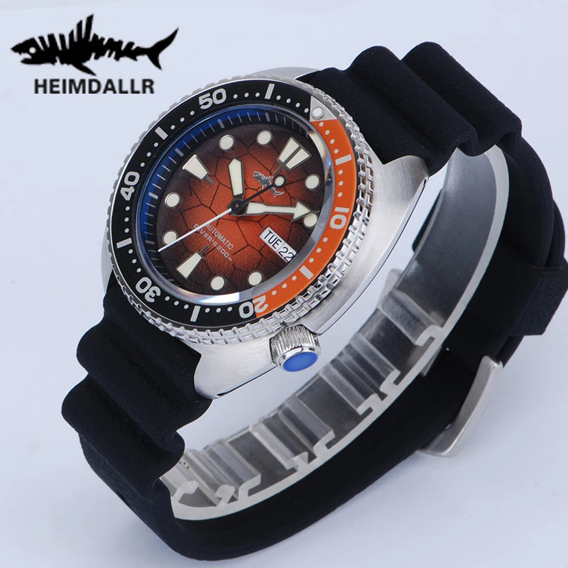 HEIMDALLR Turtle King Automatic Dive Watch – NH36, Sapphire Crystal, 200m Water Resistant