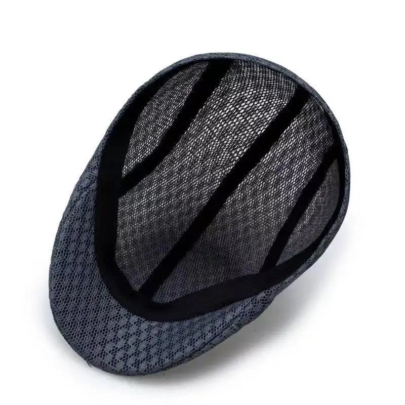 Men's Breathable Flat Cap – Lightweight Beret Style
