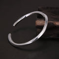 S925 Sterling Silver Möbius Cuff Bangle — Twisted Line