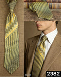 Men's 100% Silk Jacquard Necktie – Geometric, Floral, Checked & Solid