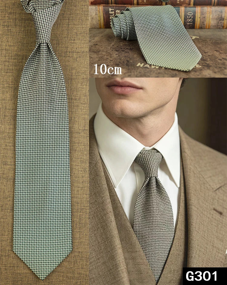 100% Silk Men's Necktie – Multi-Pattern Collection