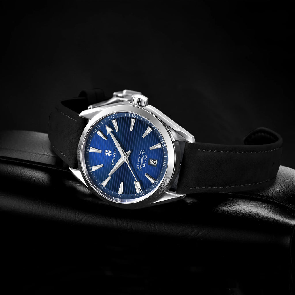 CORGEUT 41mm Automatic Watch – Seiko NH35, Sapphire Crystal, Exhibition Caseback, 50m Water Resistant