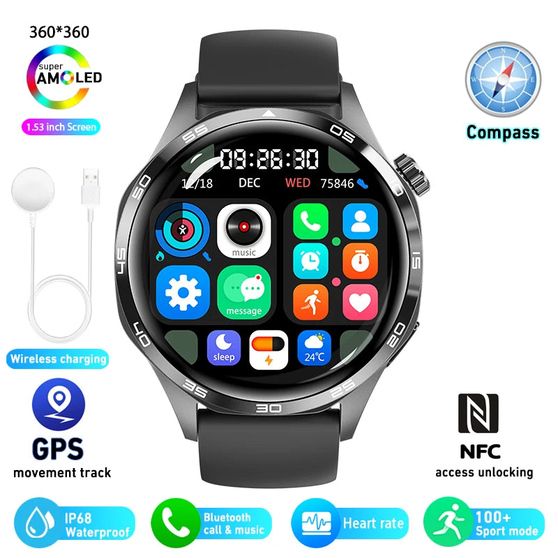 ChiBear Watch 5 Pro NFC Smartwatch | Bluetooth Calling, Heart Rate & Health Monitor