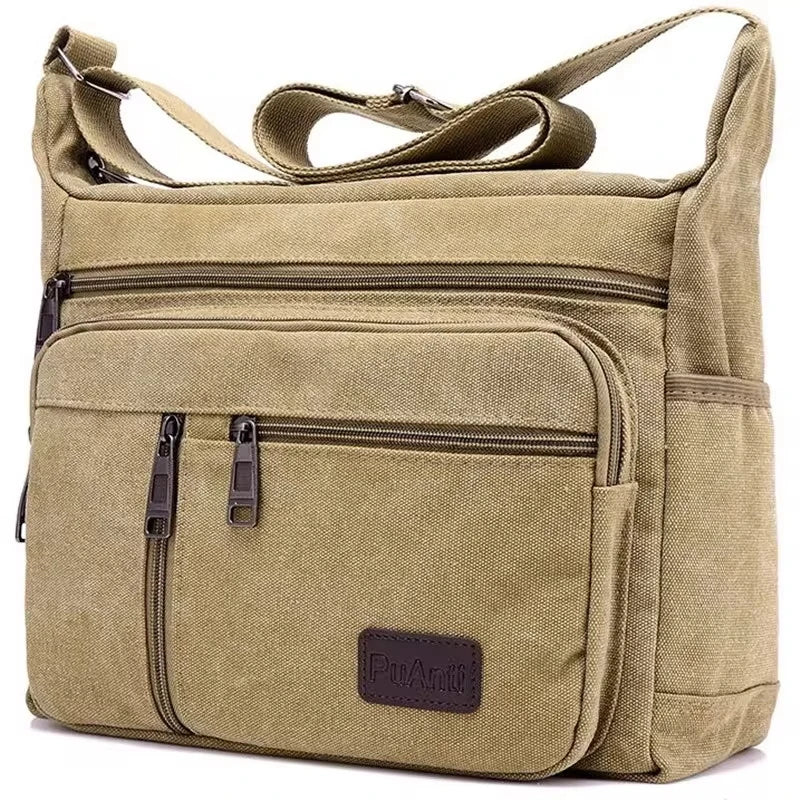 Unisex Nylon Box Crossbody & Shoulder Bag – Casual Tote Messenger for Travel & Daily Use
