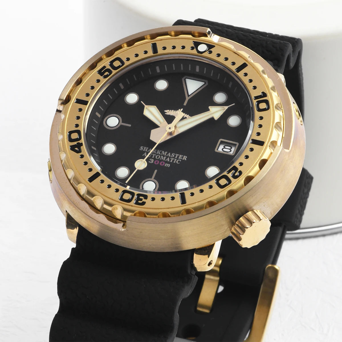 HEIMDALLR Men Diver Watch 47mm Bronze Tuna Automatic Mechanical Wristwatch 30ATM Waterproof C3 Luminous Sapphire NH35