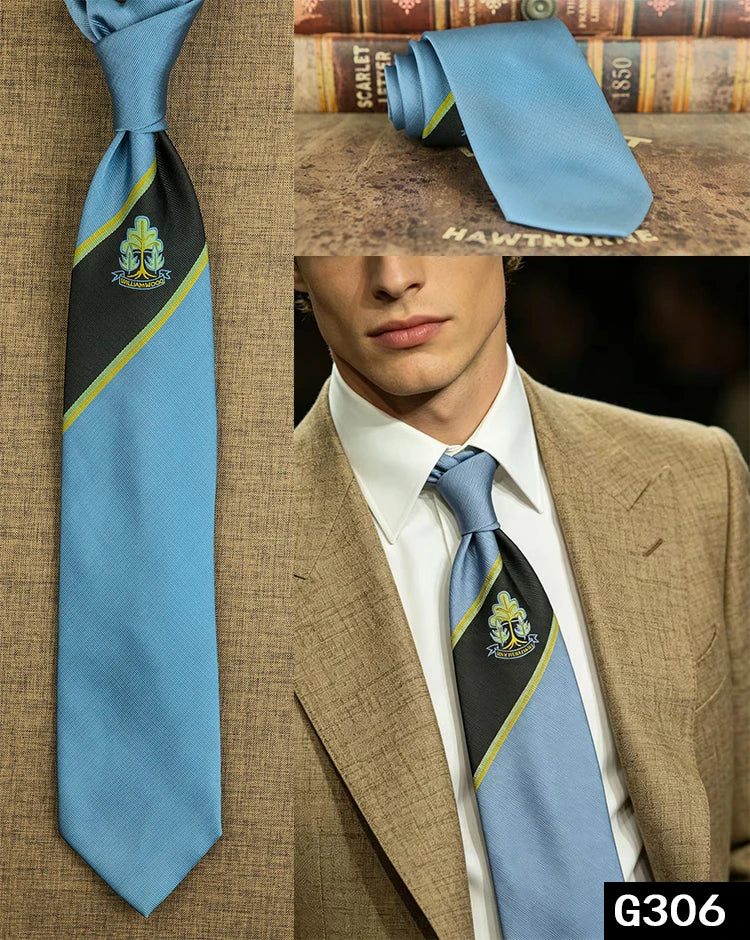 100% Silk Men's Necktie – Multi-Pattern Collection