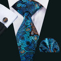 Men's Necktie, Pocket Square & Cufflinks Set – Floral & Novelty Prints