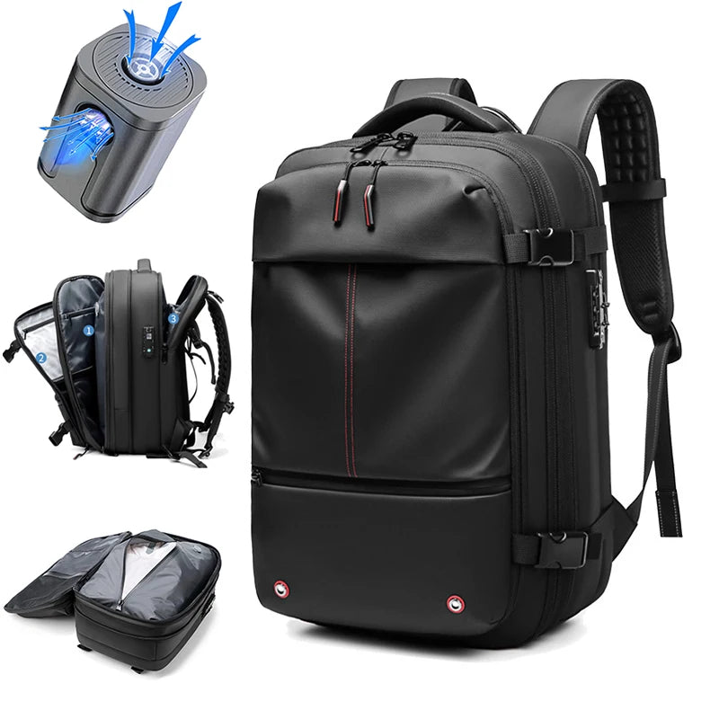 Infeylay 150219 Vacuum Compression Travel Backpack – 36–55L, 17" Laptop, Expandable