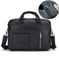 LACHIOUR Genuine Leather Laptop Bag – Business Messenger & Crossbody | Men's