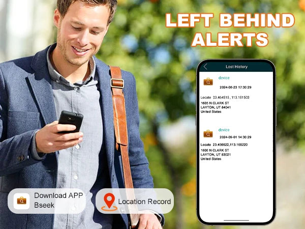 Smart Tracker Genuine Leather Bifold Wallet – Anti-Loss