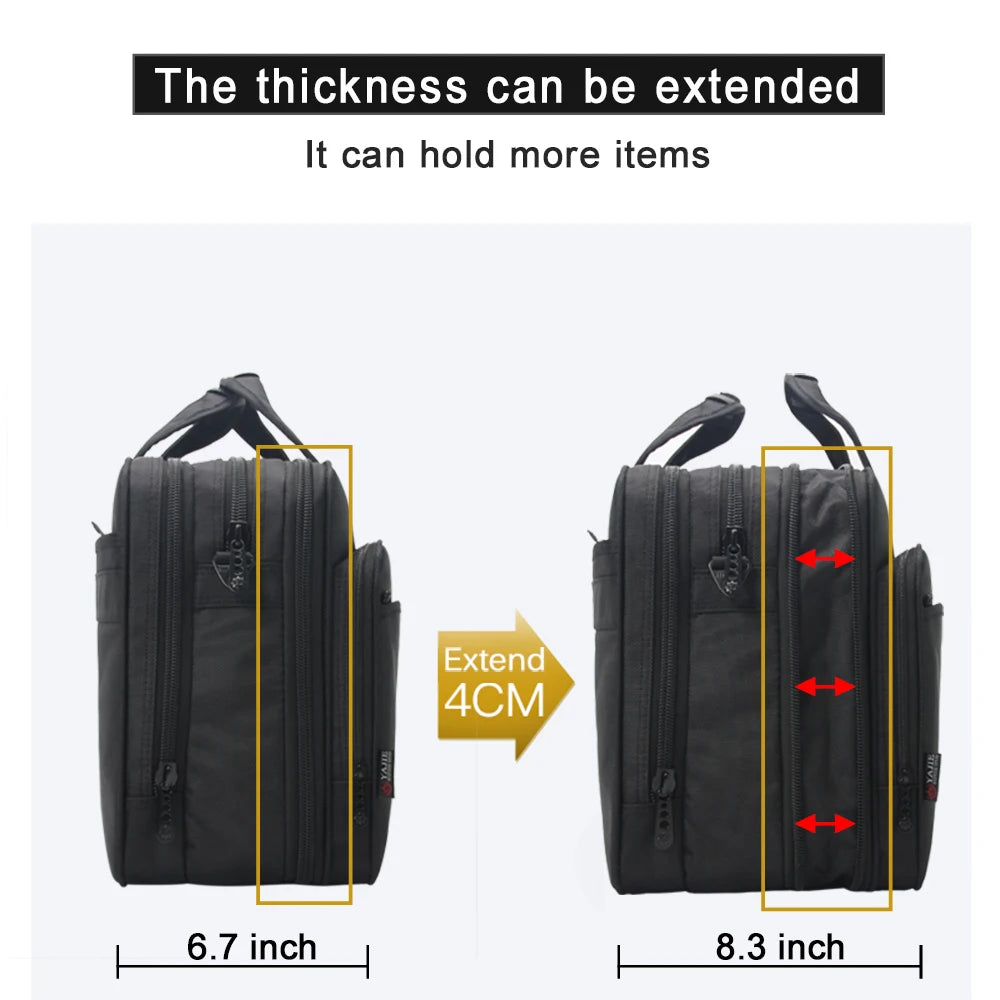 Large Capacity Briefcase Bag Men Business Bag 14inch 15.6 inch 17 inch 19 Laptop Bag Shoulder Bags Canvas Handbags Messenger Bag