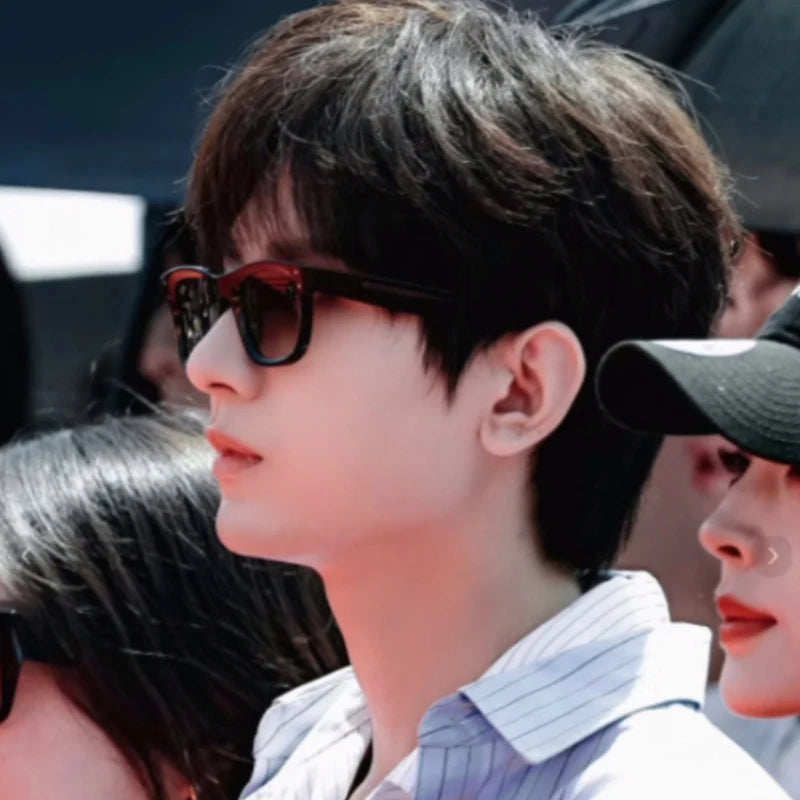 ROGBAE 0502 Oval Acetate Sunglasses