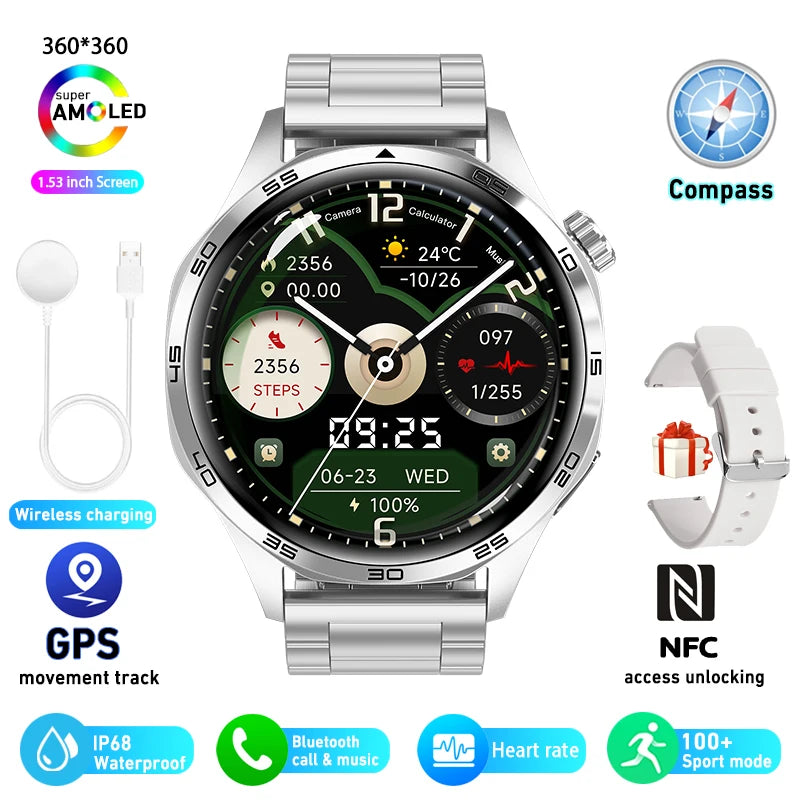ChiBear Watch 5 Pro NFC Smartwatch | Bluetooth Calling, Heart Rate & Health Monitor