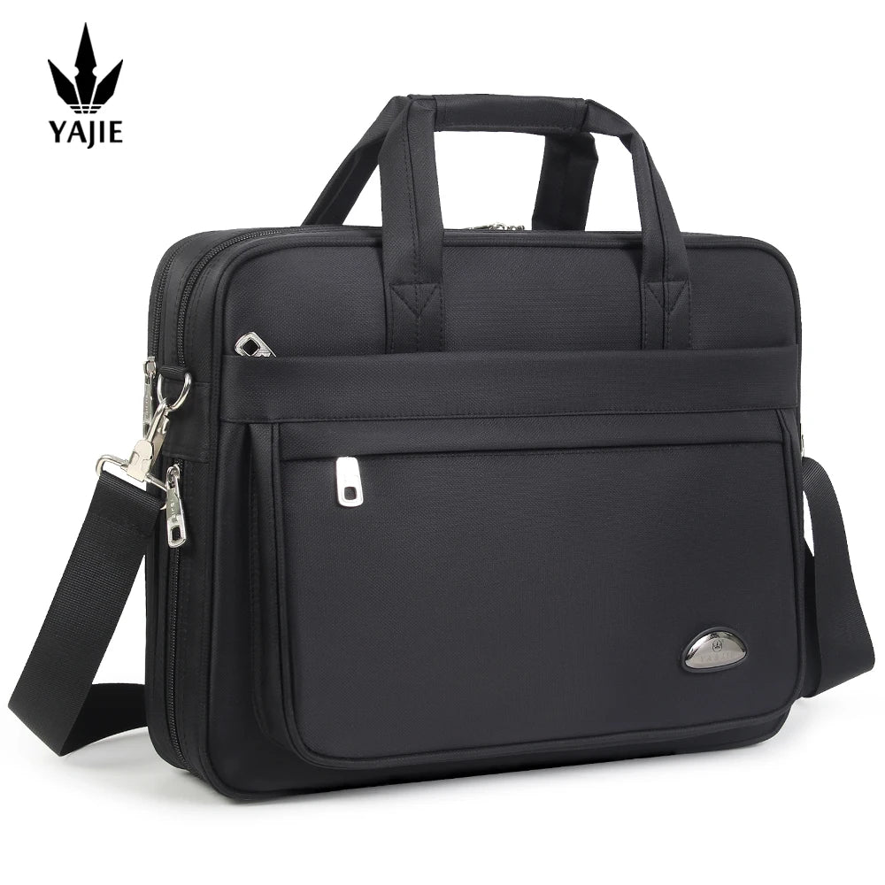 Men's Canvas Briefcase | Large Capacity Laptop Bag in 14", 15.6" & 17"