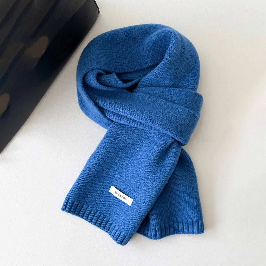Wool Knit Long Scarf