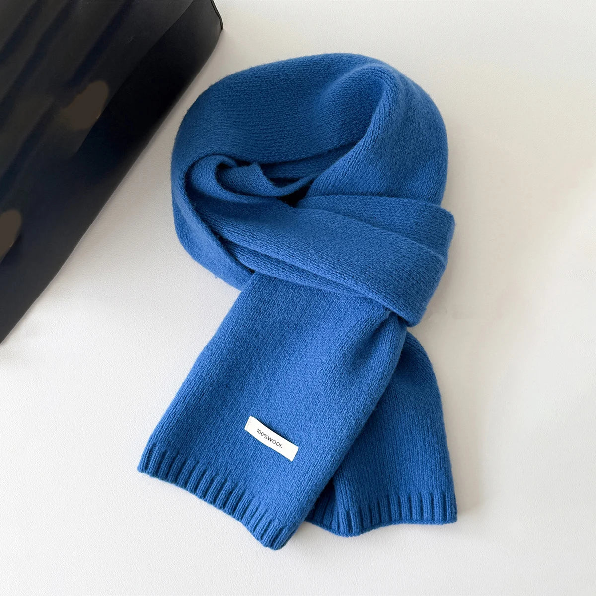 Wool Knit Long Scarf