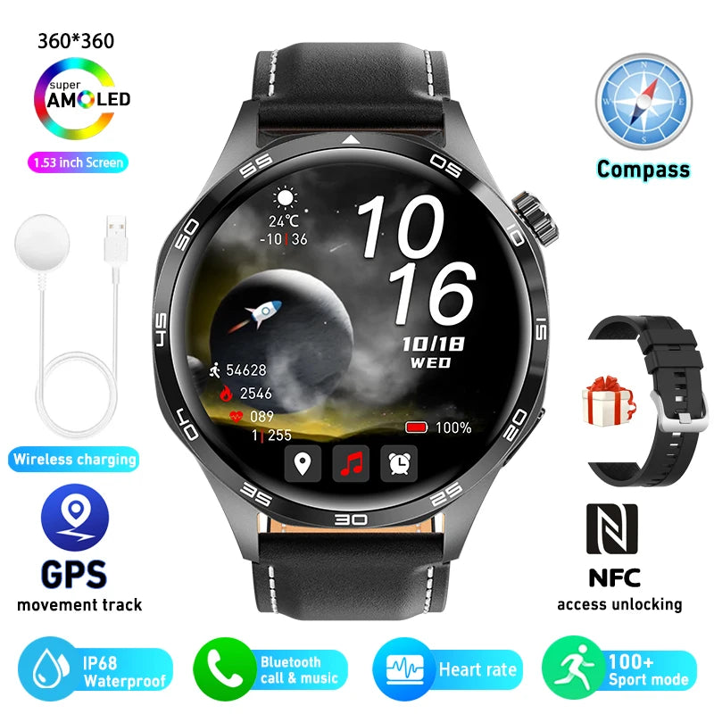 ChiBear Watch 5 Pro NFC Smartwatch | Bluetooth Calling, Heart Rate & Health Monitor