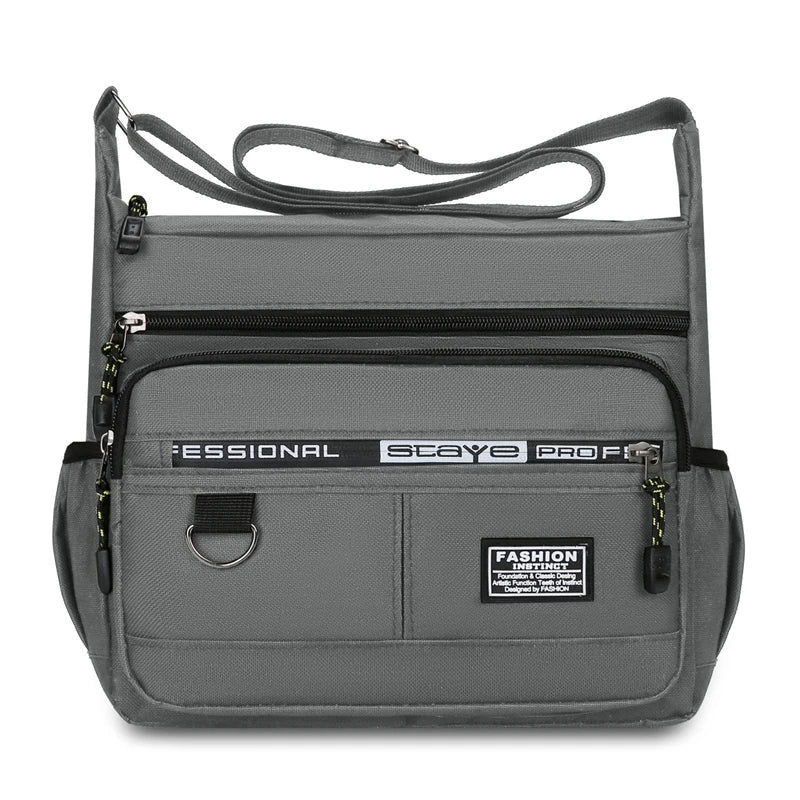 Men's Polyester Crossbody Messenger Bag – Compact Sling Pack for Work & Outdoors