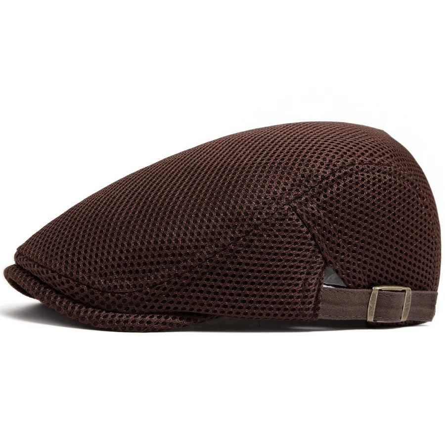 Breathable Mesh Beret — Unisex Summer Flat Cap