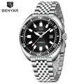 BENYAR BY-5211 Automatic Watch – Tonneau Case, Luminous Dial, Day Display, 50m Water Resistant