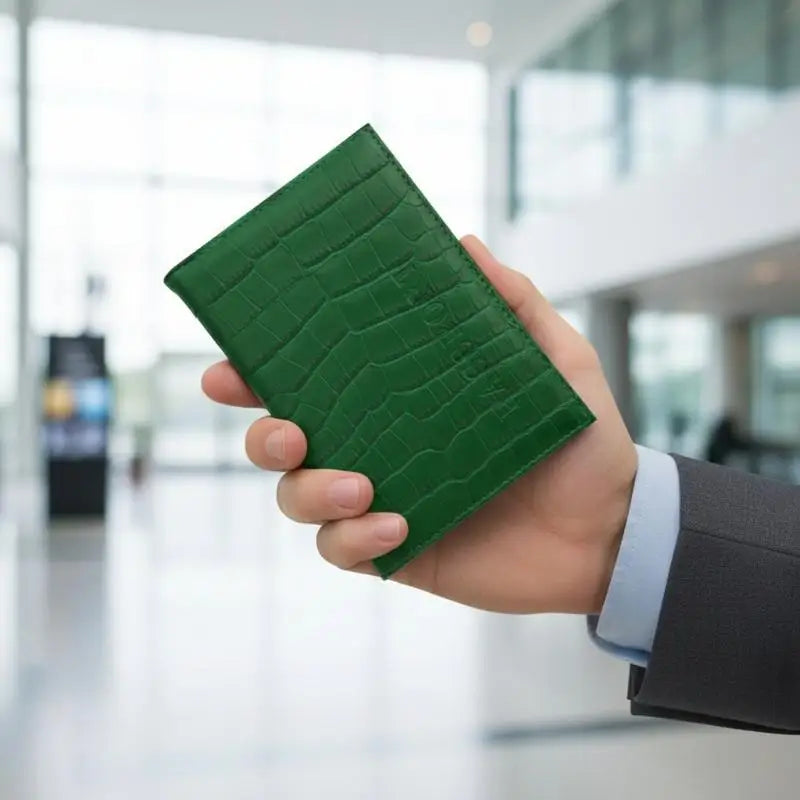 Functional Waterproof Passport Wallet in PU Leather with Extra Credit Card Slots