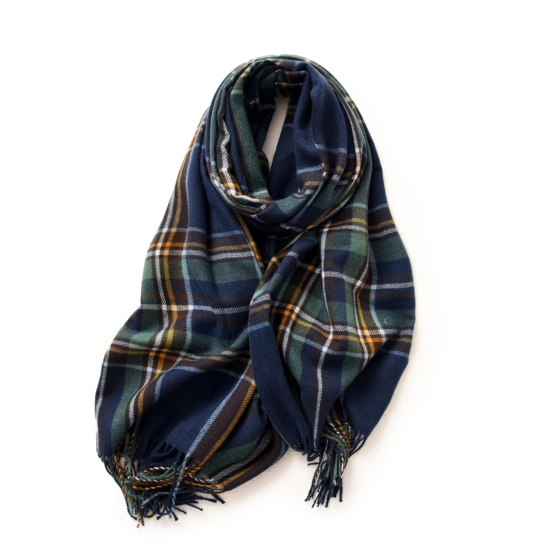 Men's Soft Winter Scarf | Warm Tassel Wrap & Shawl