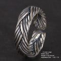 S925 Sterling Silver Braided Ring — Viking Band