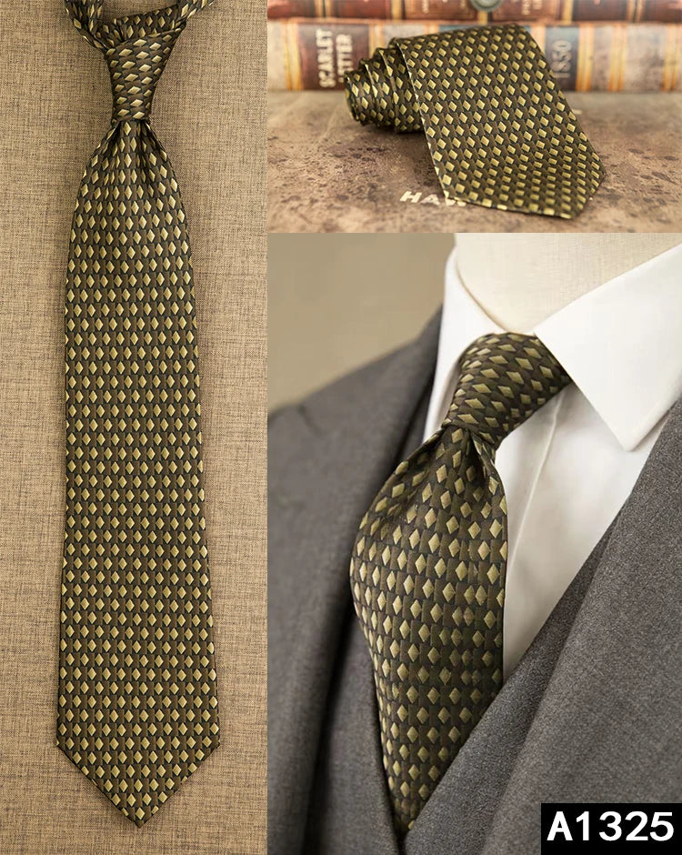 100% Silk Men's Printed Necktie – Vintage & Novelty Collection