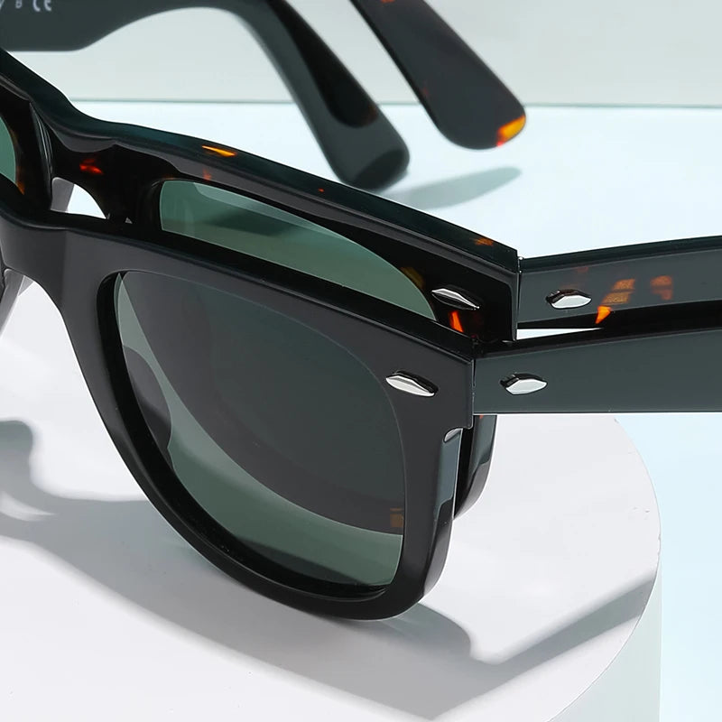 ROGBAE 214S Oval Acetate Sunglasses — Glass Lens